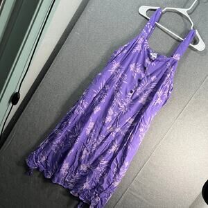 Candace Cameron Bure Regular Printed Midi Dress w/ Belt Ultra Violet, X-Large
